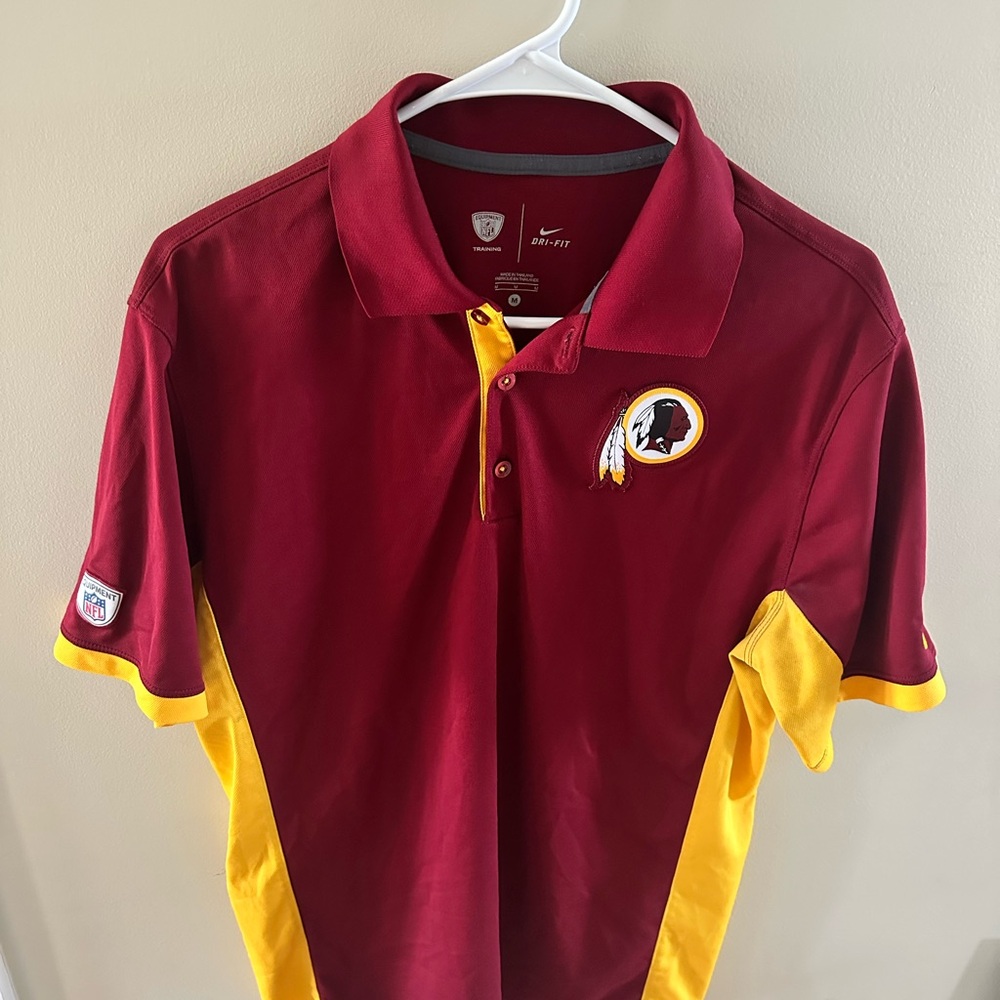 Nike Maroon and Gold Polo Shirt